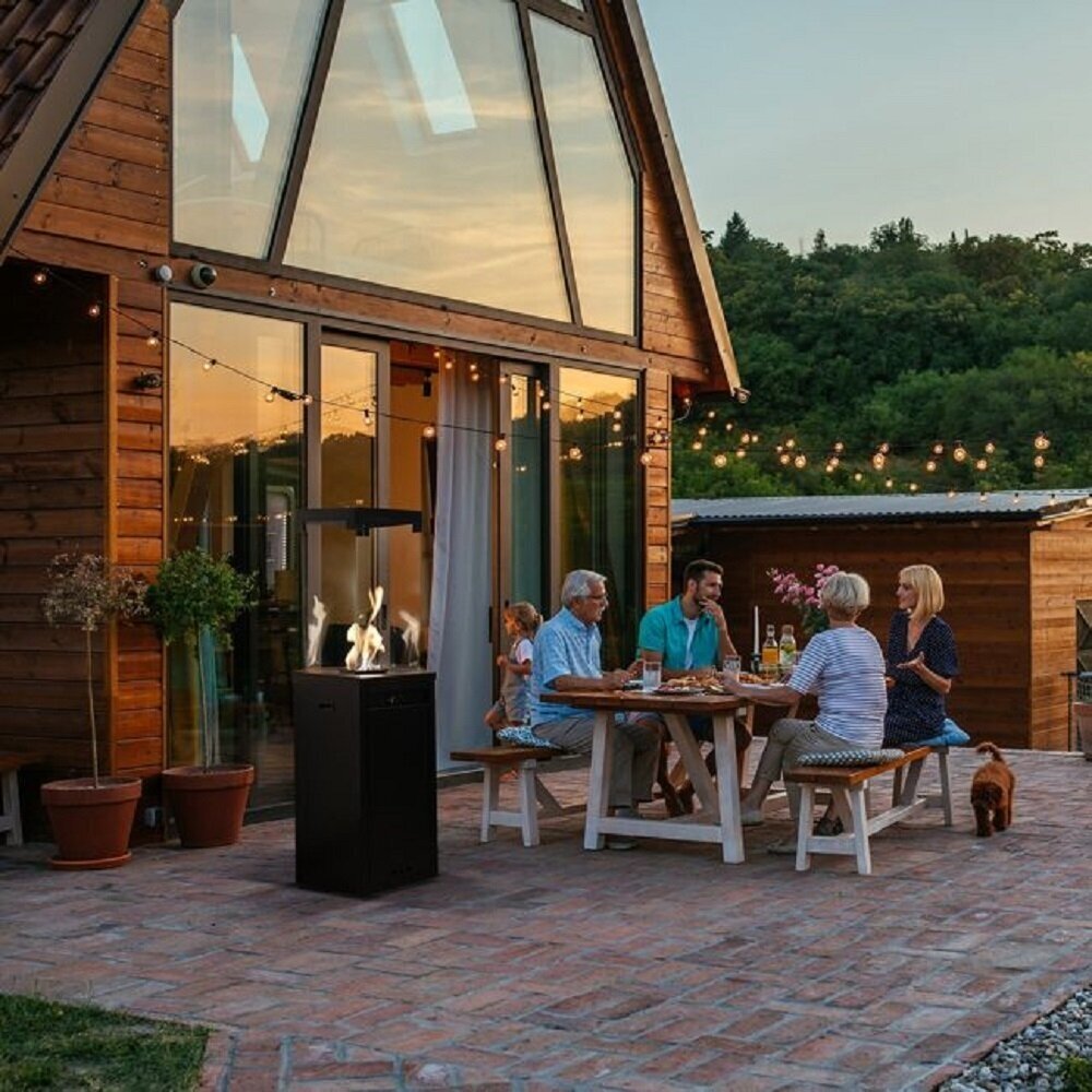 Dujinis lauko židinys KRATKI PATIO LIGHT juodas 1