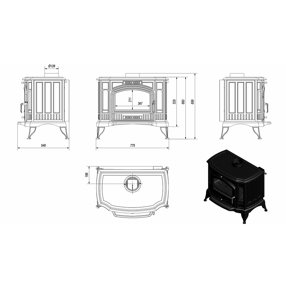Krosnelė KRATKI K9 1