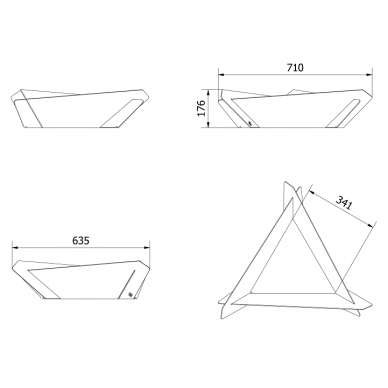 Lauko židinys KRATKI Triangle 3 Lauko židinys KRATKI Triangle 3