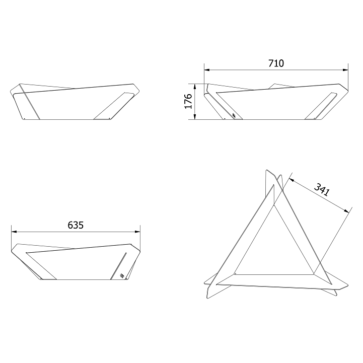 Lauko židinys KRATKI Triangle 3 Lauko židinys KRATKI Triangle 3