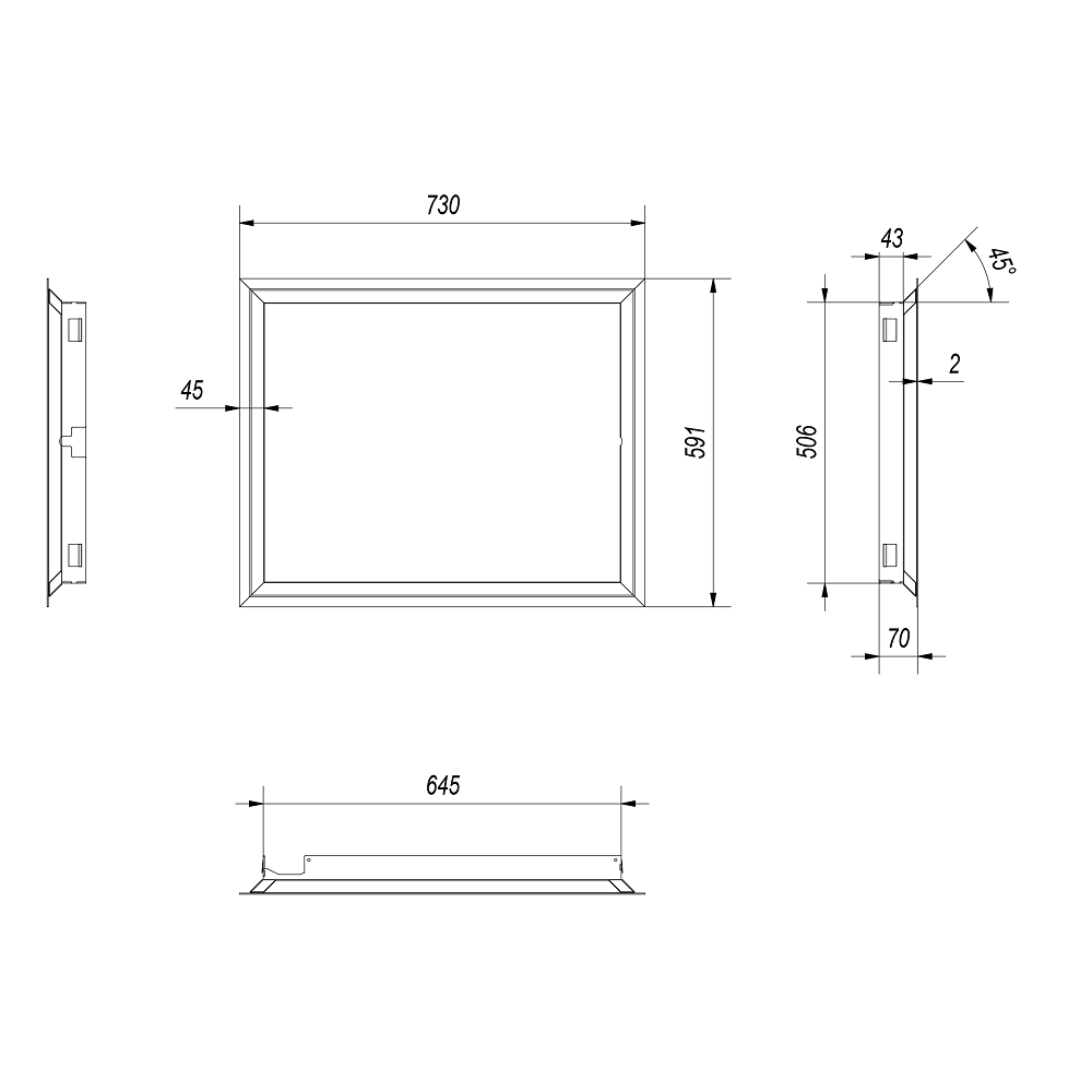 Židinio KRATKI LUCY/12, LUCY/12/SLIM, LUCY/12/T, LUCY/PW/12/W 45° apvadas 4