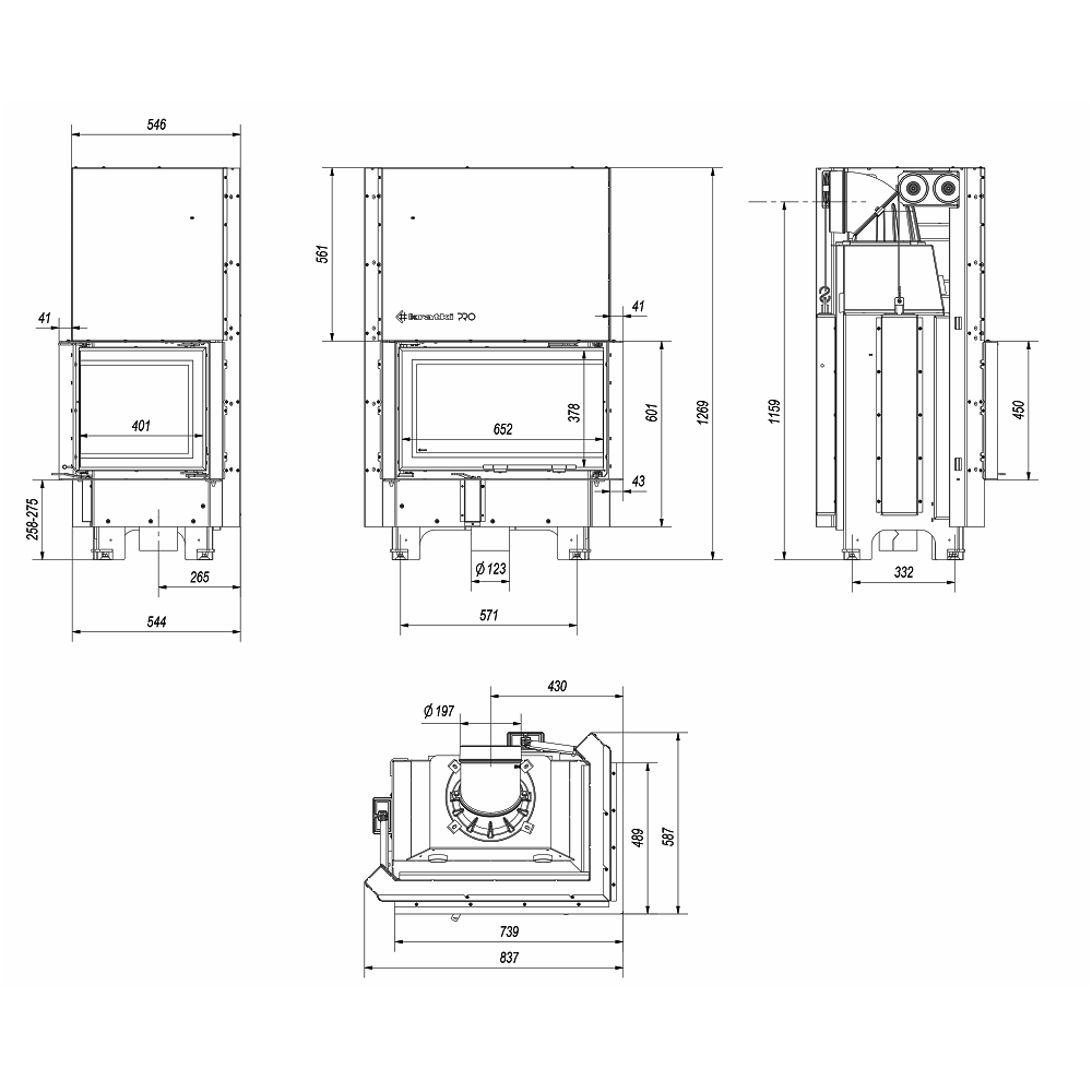 Židinys KRATKI MBM 10 P/BS/G/SG 4