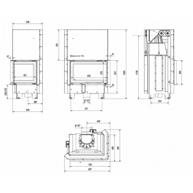 Židinys KRATKI MBM 10 P/BS/G/SG 4