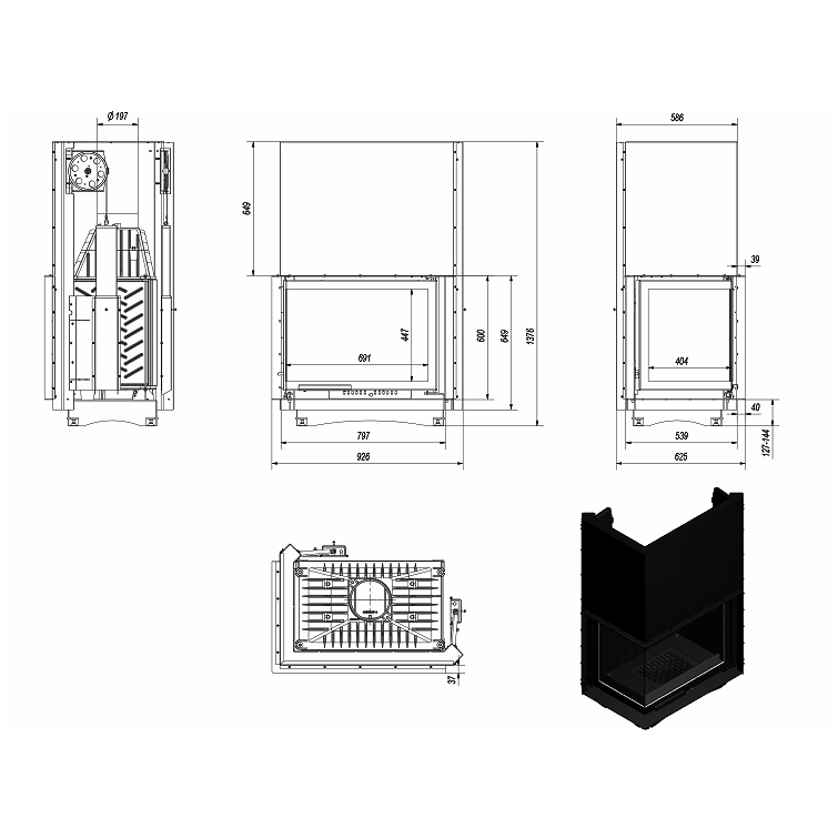 Židinys KRATKI AMELIA 21 L/BS G 3 Židinys KRATKI AMELIA 21 L/BS G 3